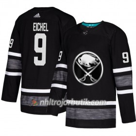 Män Ishockey Buffalo Sabres tröja Jack Eichel 9 Svart 2019 All-Star Adidas Authentic